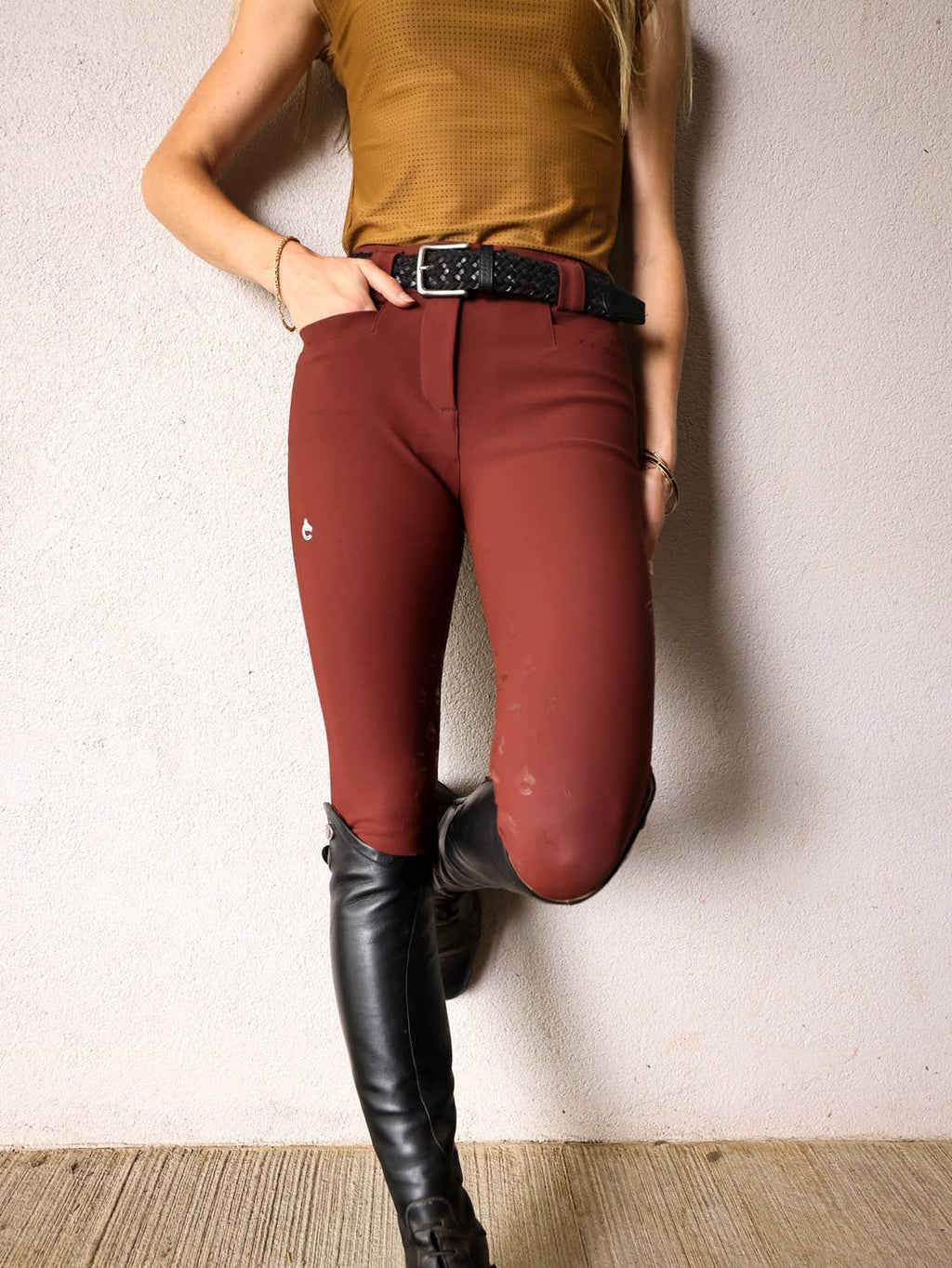 Criniere Life Chloe Lightweight Breeches | Burgundy