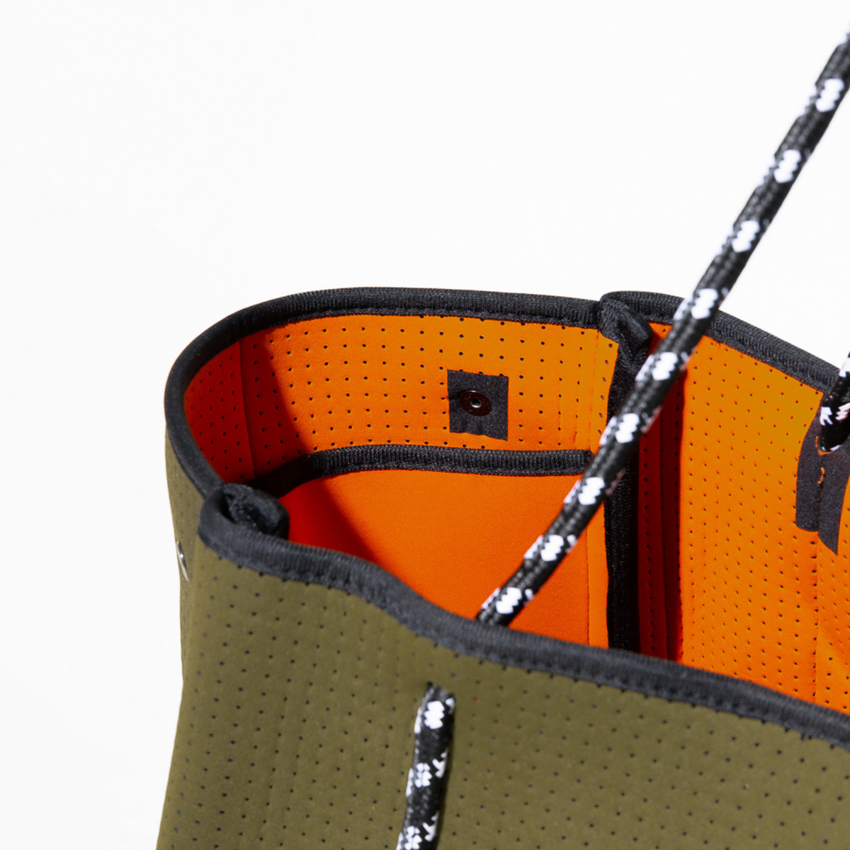 LARGE NEOPRENE TOTE BAG SAFARI GREEN
