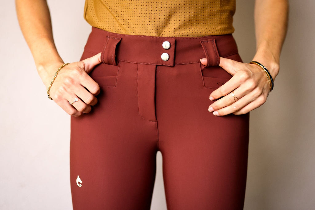 Criniere Life Chloe Lightweight Breeches | Burgundy