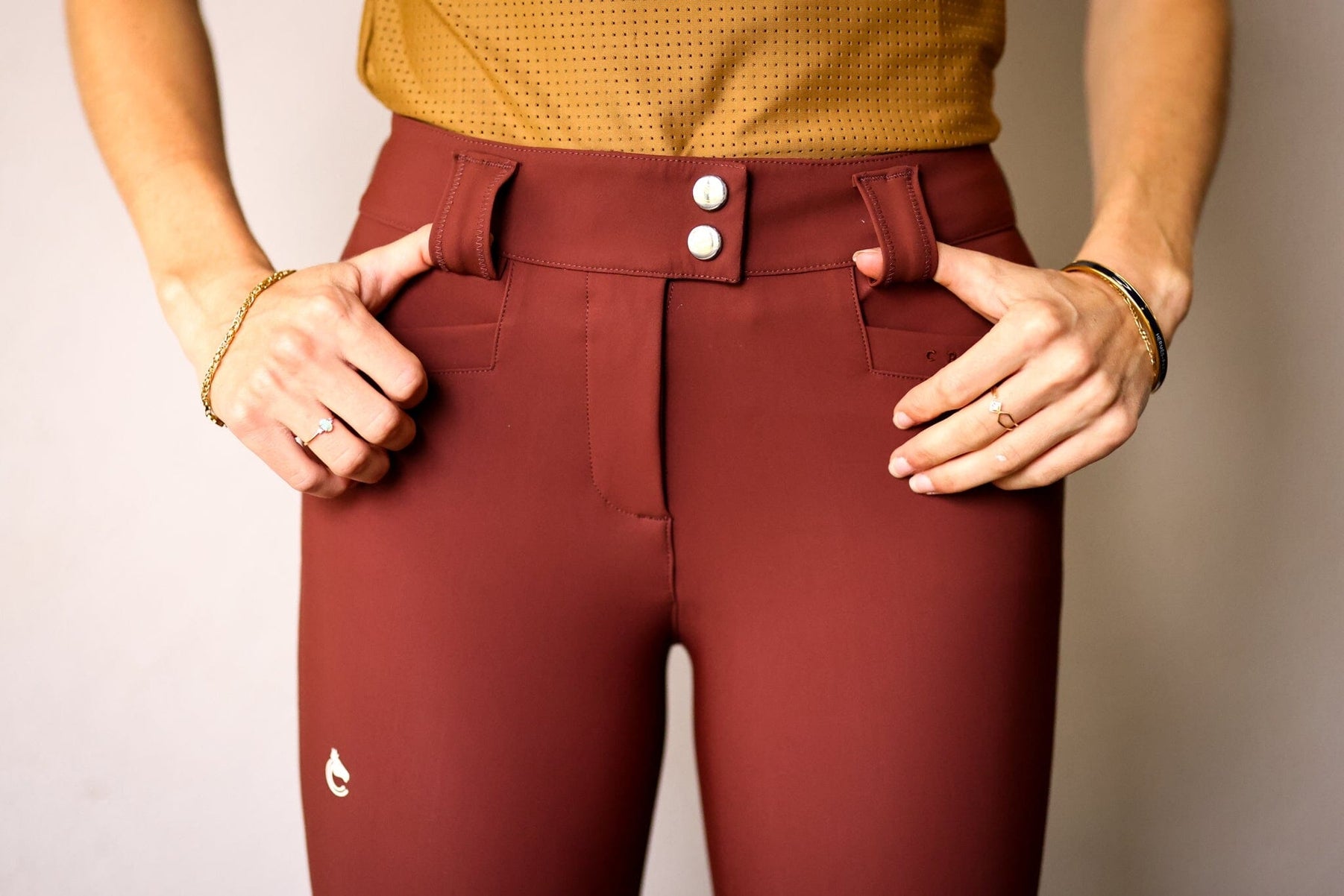 Criniere Life Chloe Lightweight Breeches | Burgundy
