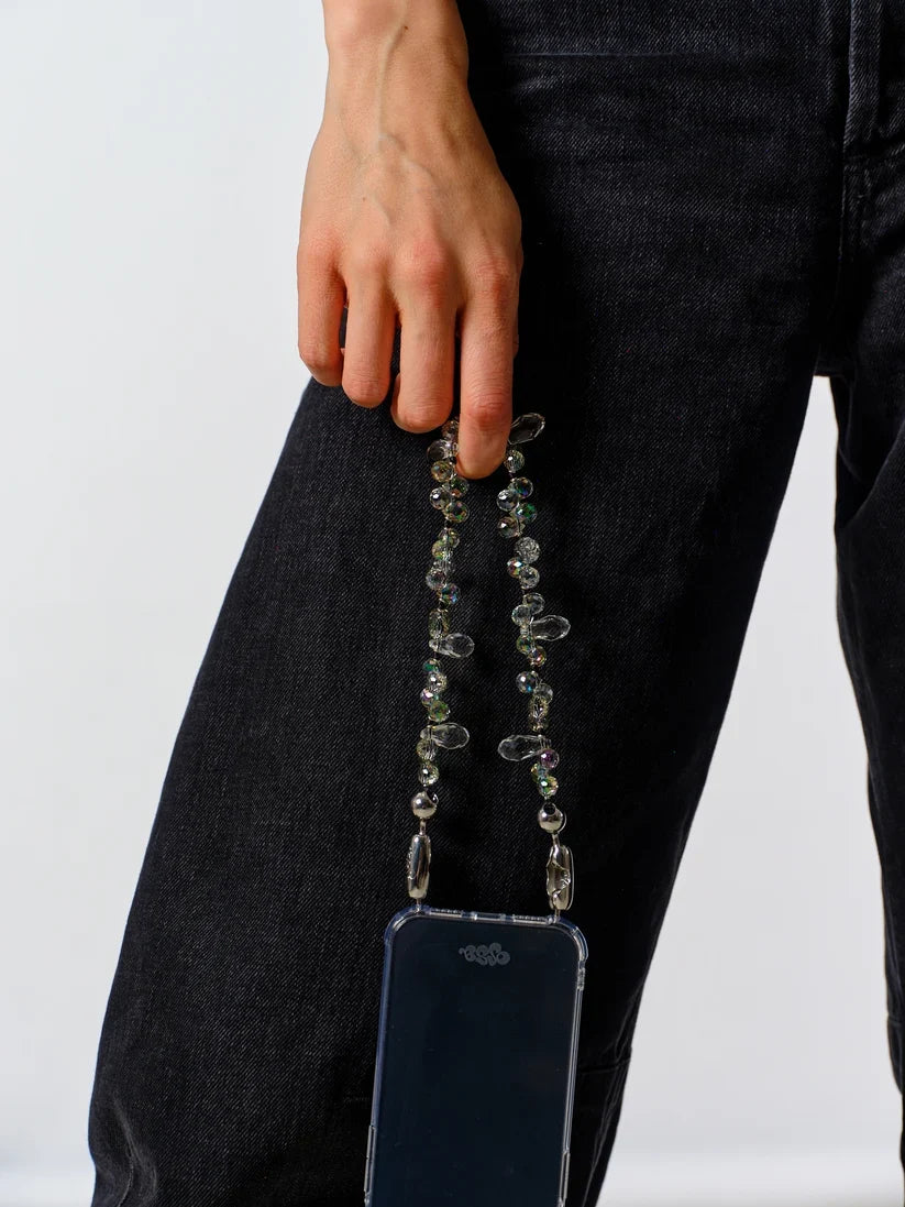 Ossa New York Faceted Crystal Wristlet