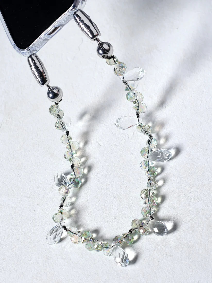 Ossa New York Faceted Crystal Wristlet