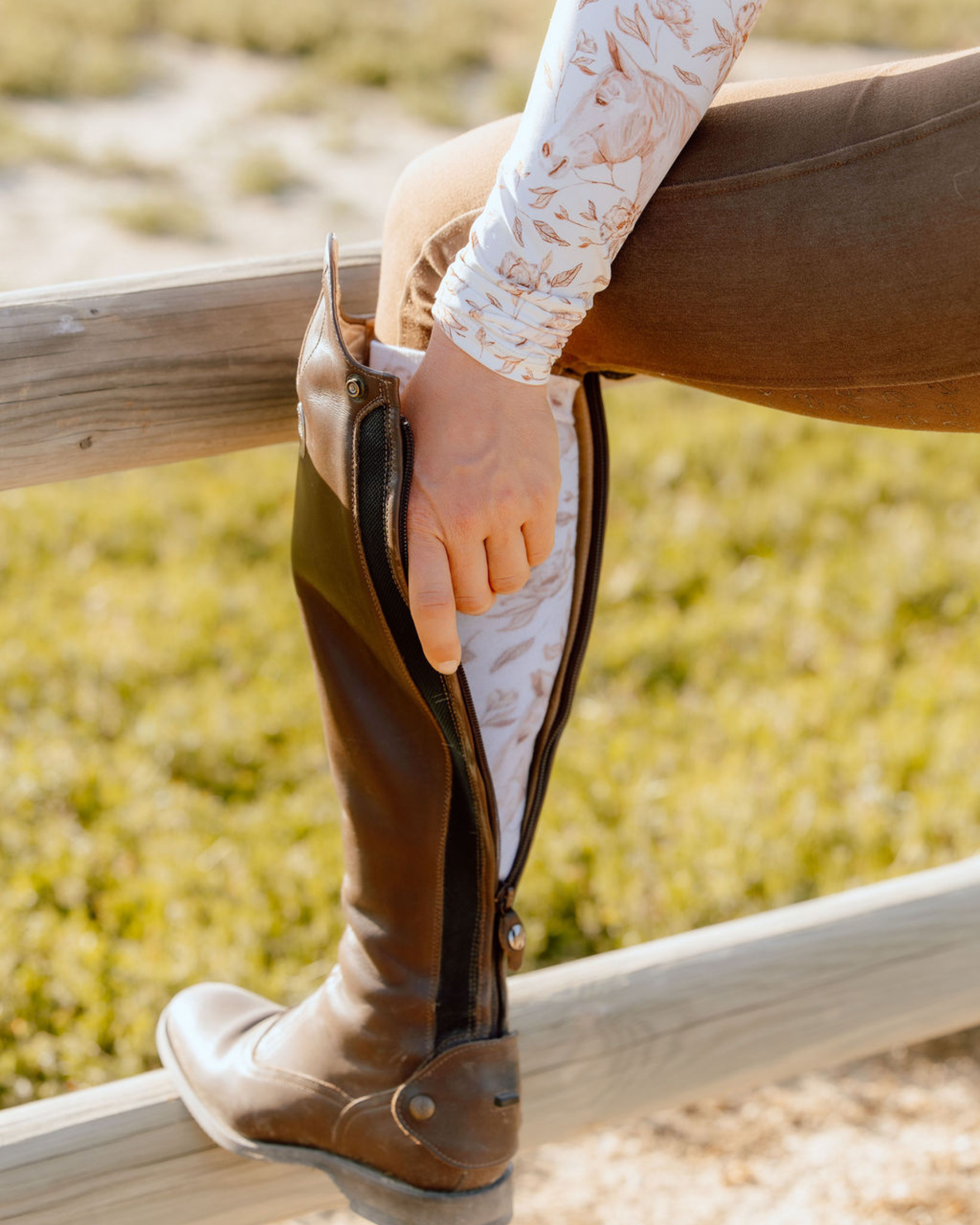 Deinhardt Designs Heritage Collection: SEPIA Riding Socks