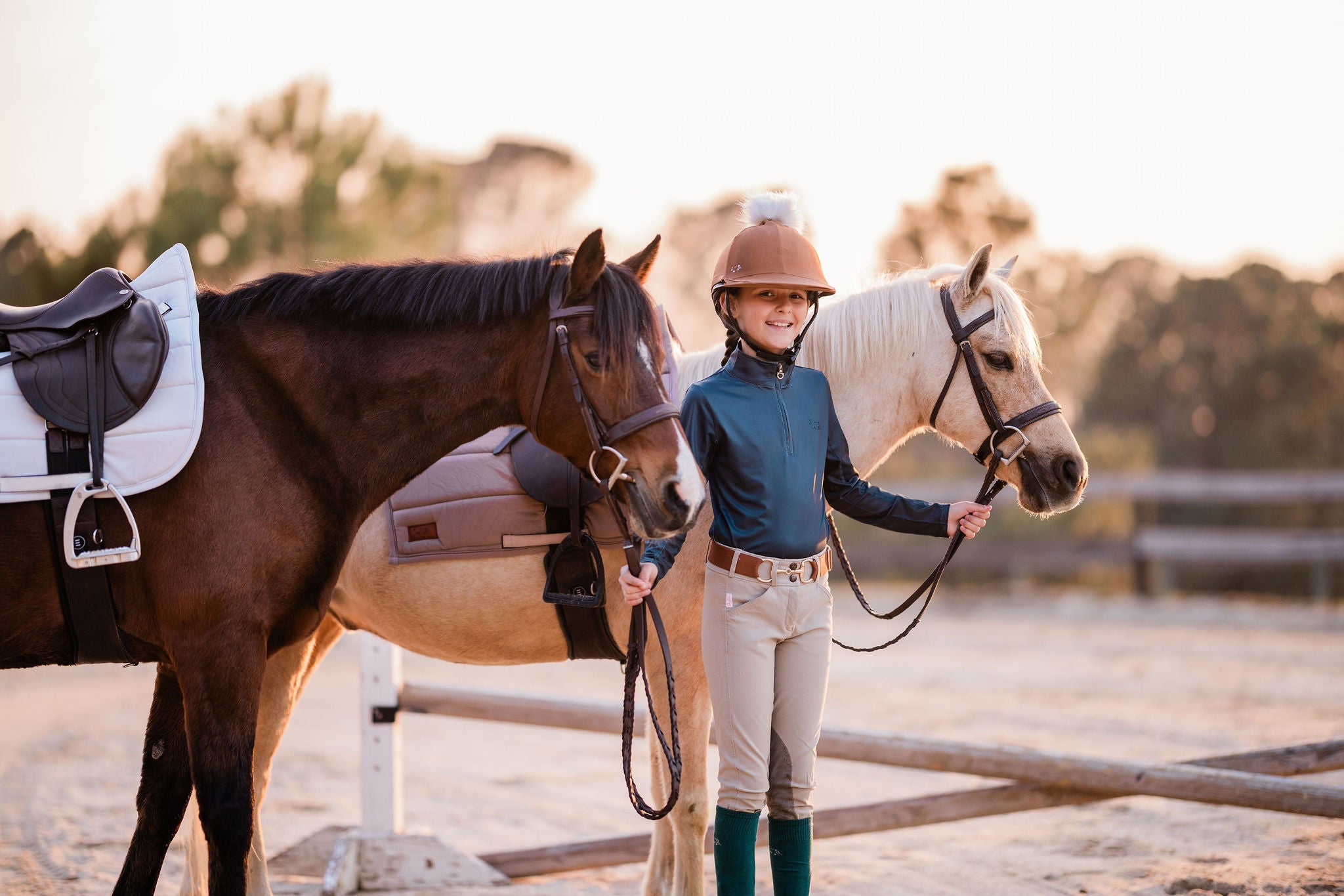 The Proper Fox Youth Hunter Green Sun Shirt