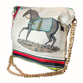 Vintage Hermes Couvertures et Tenues du Jour Scarf Crossbody Bag