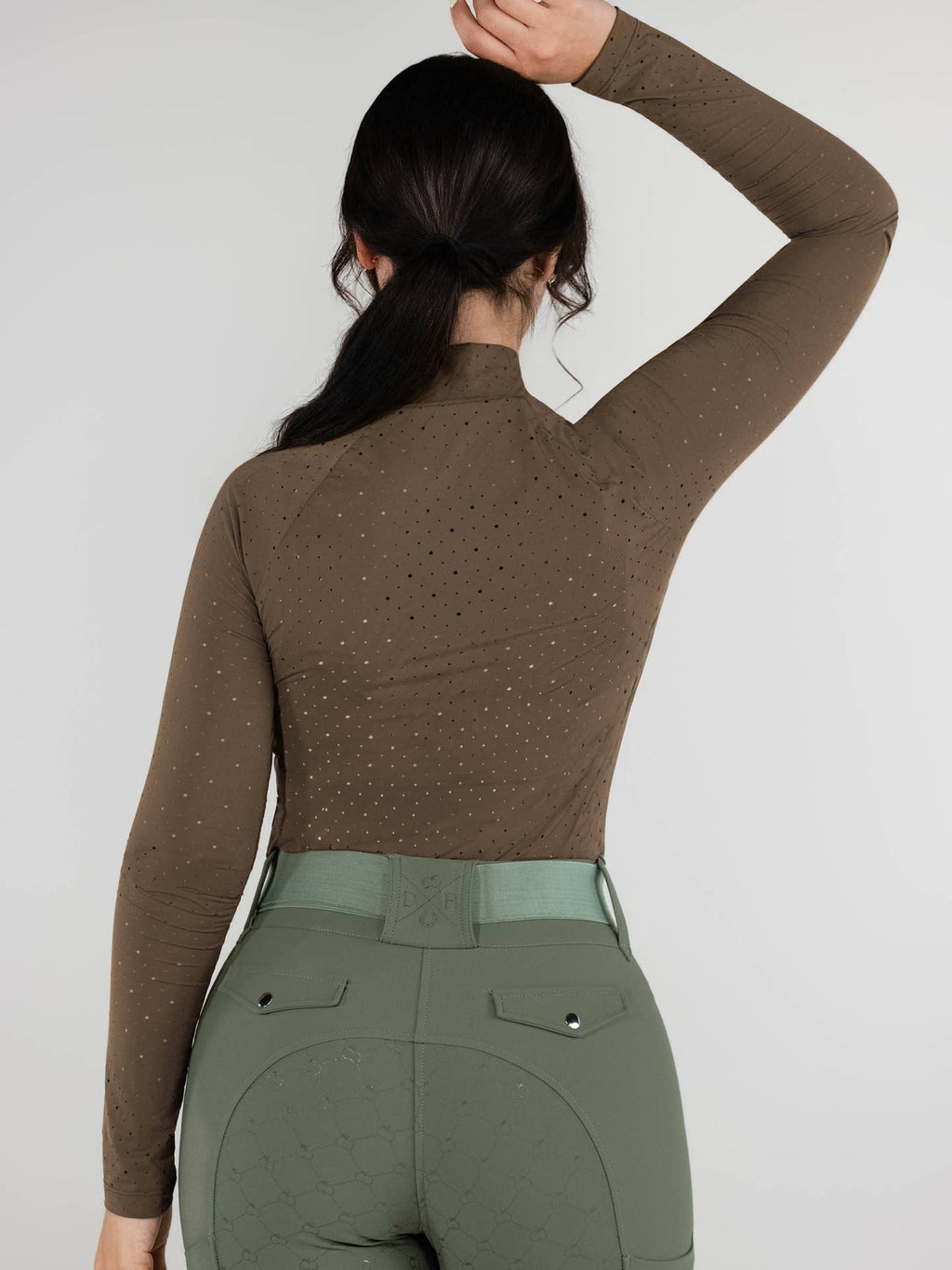Dapplebay Dapplebay Aircut Mock Neck Ls Top-Chestnut