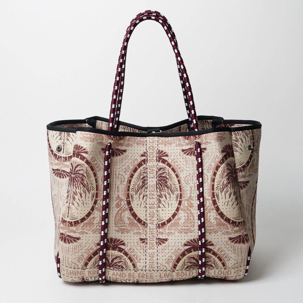 EVERYDAY TOTE POP UPS SCARF BEIGE
