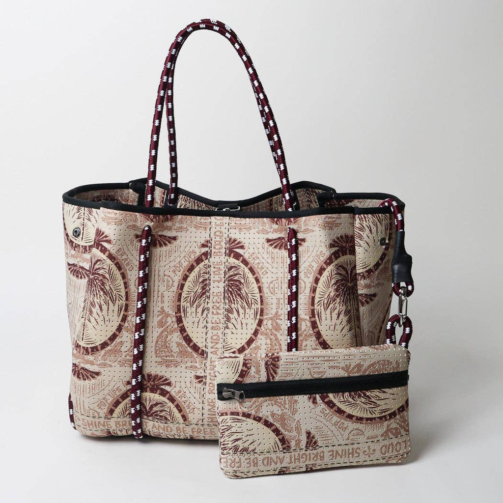 EVERYDAY TOTE POP UPS SCARF BEIGE