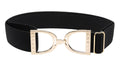 Huston x Ellany Black - 1.5" Gold Stirrup Elastic Belt