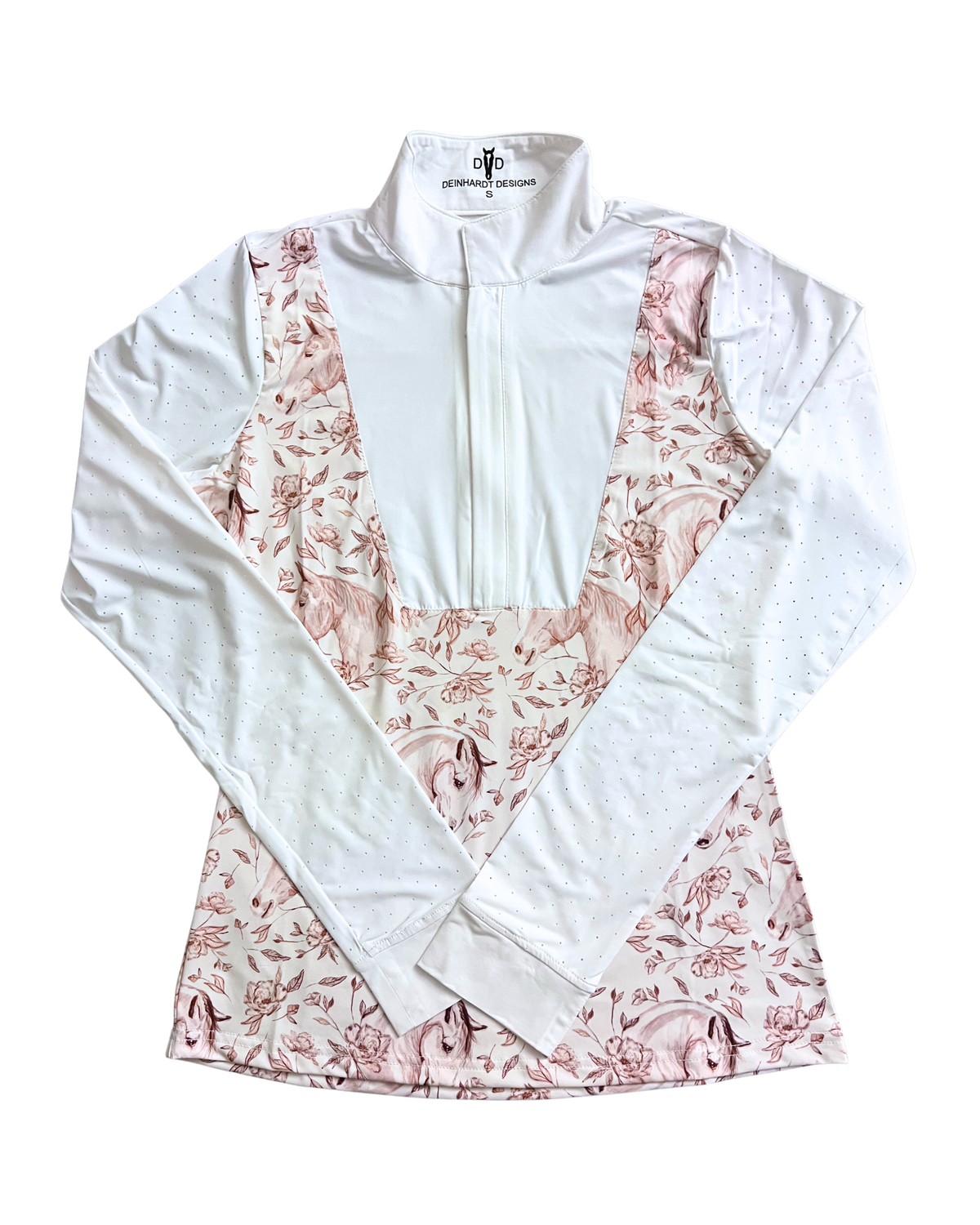 Deinhardt Designs Long Sleeve Capriole Competition Shirt - SEPIA