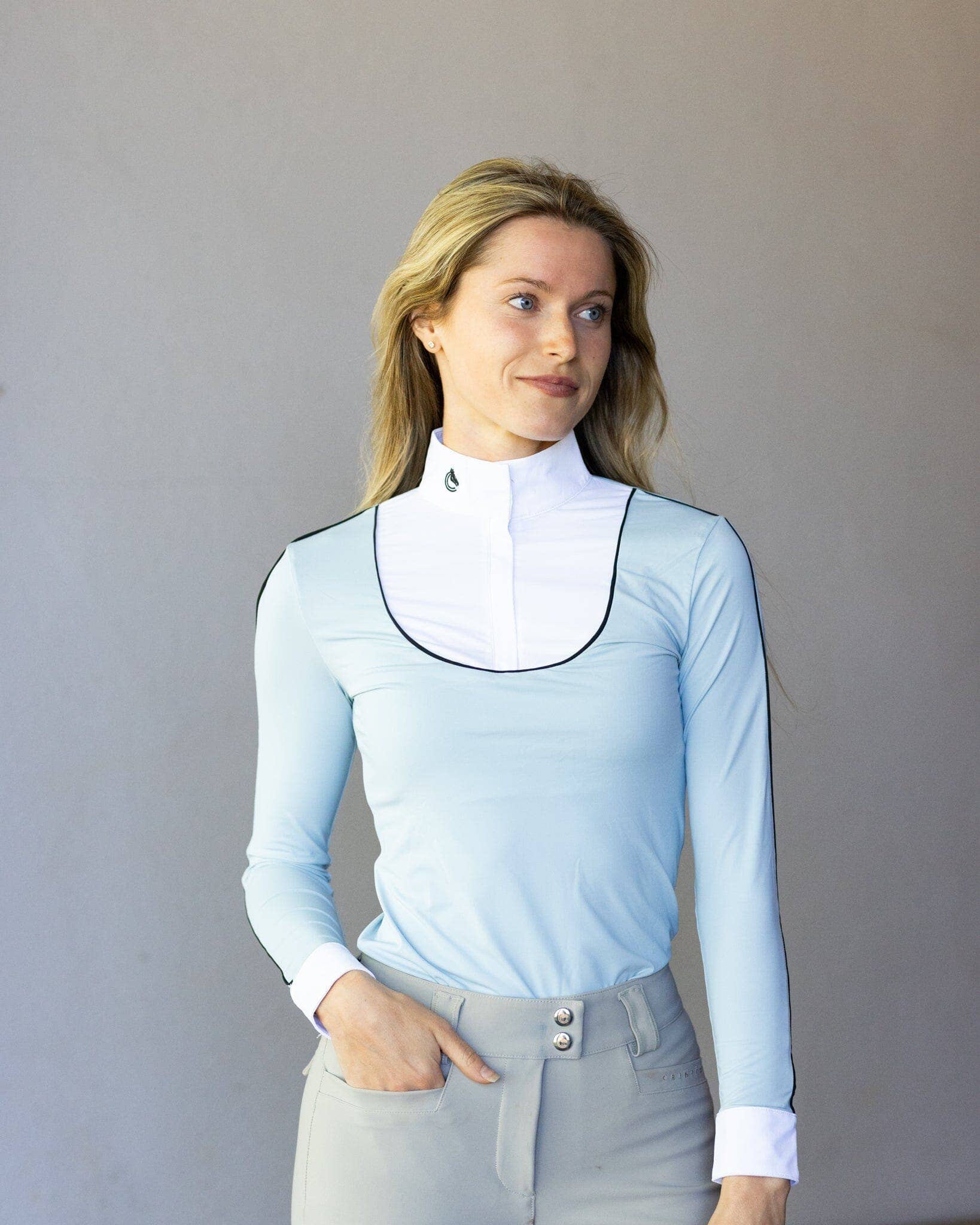 Criniere Life Sienna Show Shirt | Baby Blue