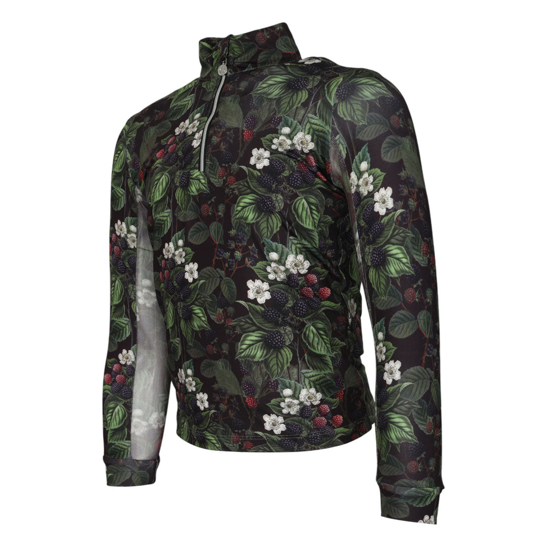 Dapplebay Blackberry Daze Kid's 1/4 Zip Riding Top