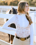 Deinhardt Designs Long Sleeve Capriole Competition Shirt - SEPIA