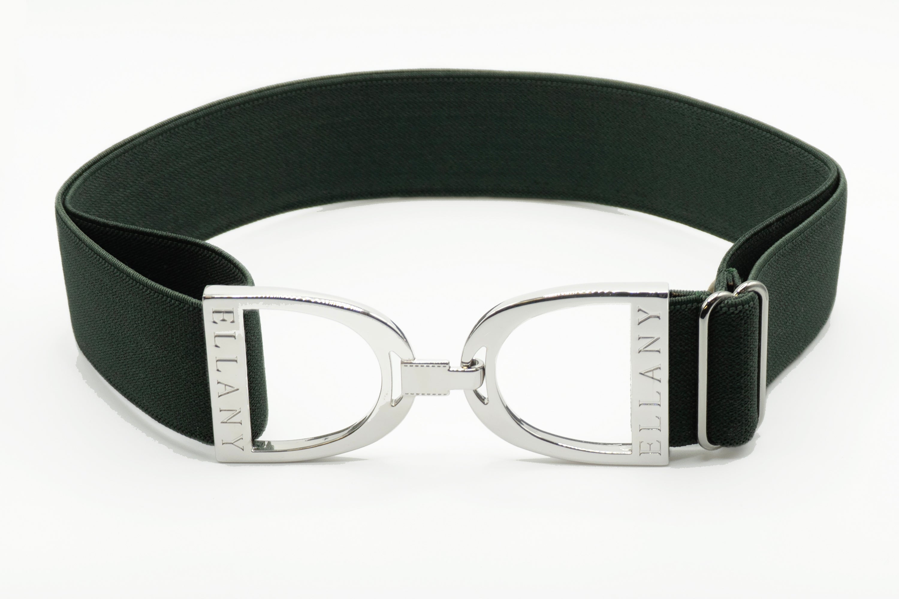 Huston x Ellany Hunter - 1.5" Silver Stirrup Elastic Belt