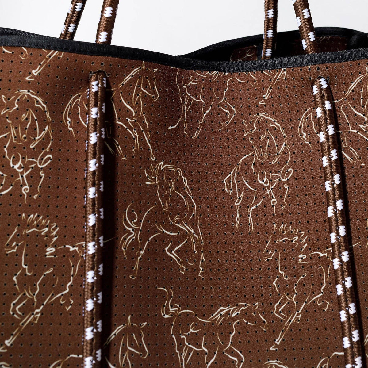 EVERYDAY TOTE HORSE PRINT ESPRESSO