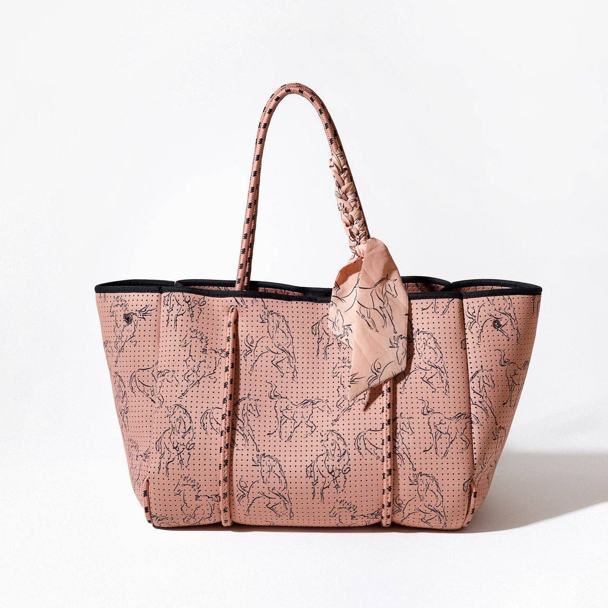 EVERYDAY TOTE HORSE PRINT BLUSH PINK