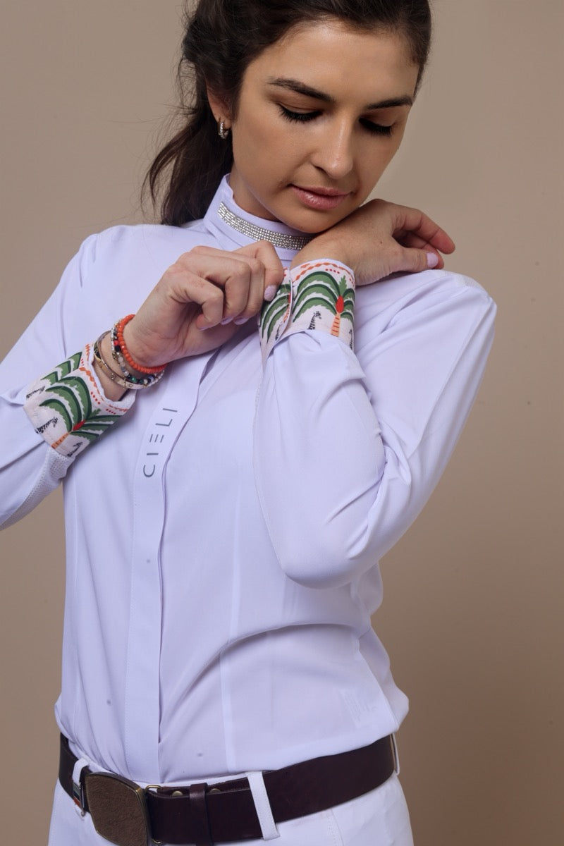 Cieli Equestrian Ayana Hybrid Show | Shirt Women’s Long Sleeve Equestrian Show Shirt