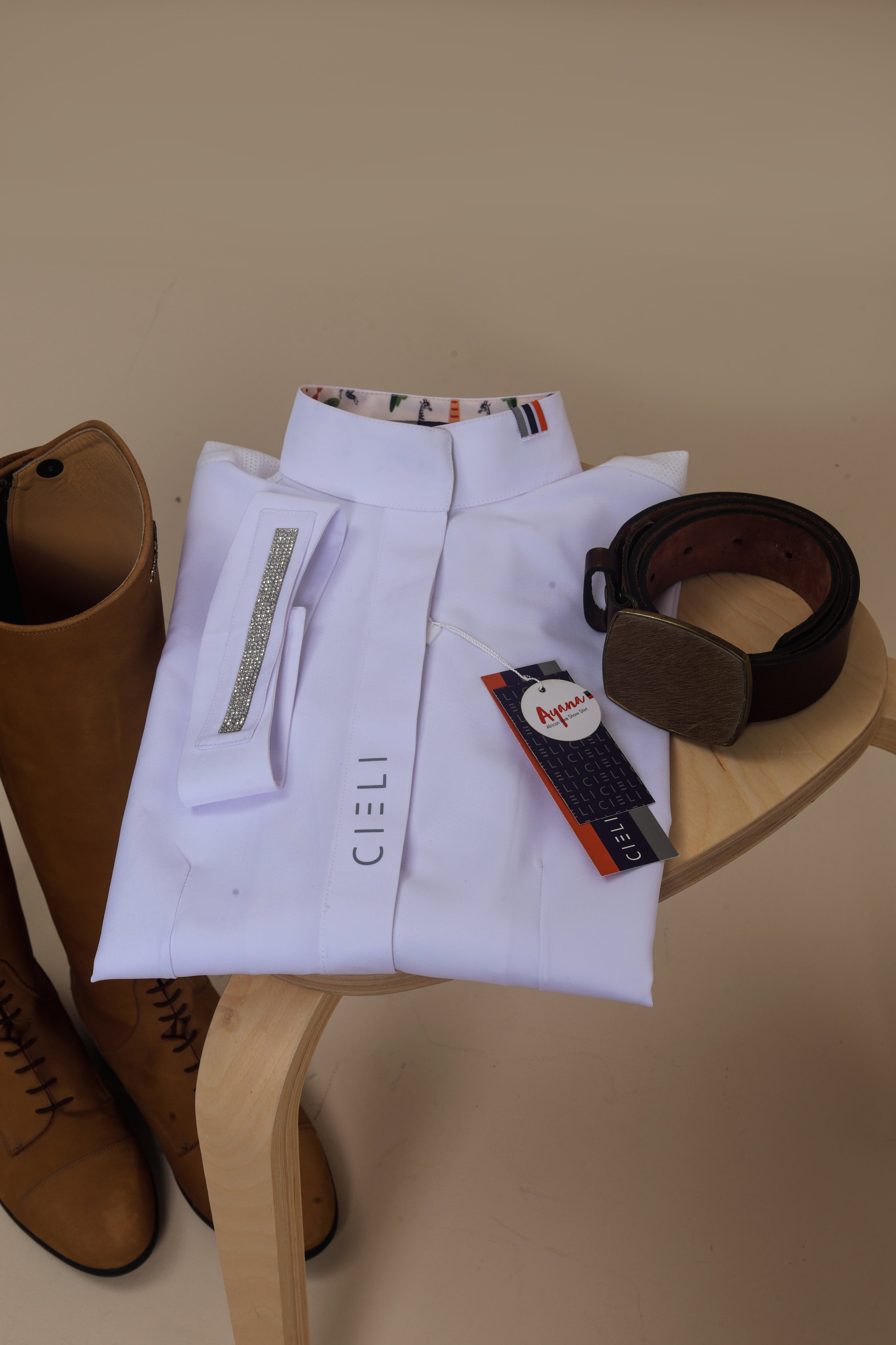 Cieli Equestrian Ayana Hybrid Show | Shirt Women’s Long Sleeve Equestrian Show Shirt