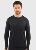 Harcour Bluveo Mens Long Sleeve Crew Neck Exercise Shirt