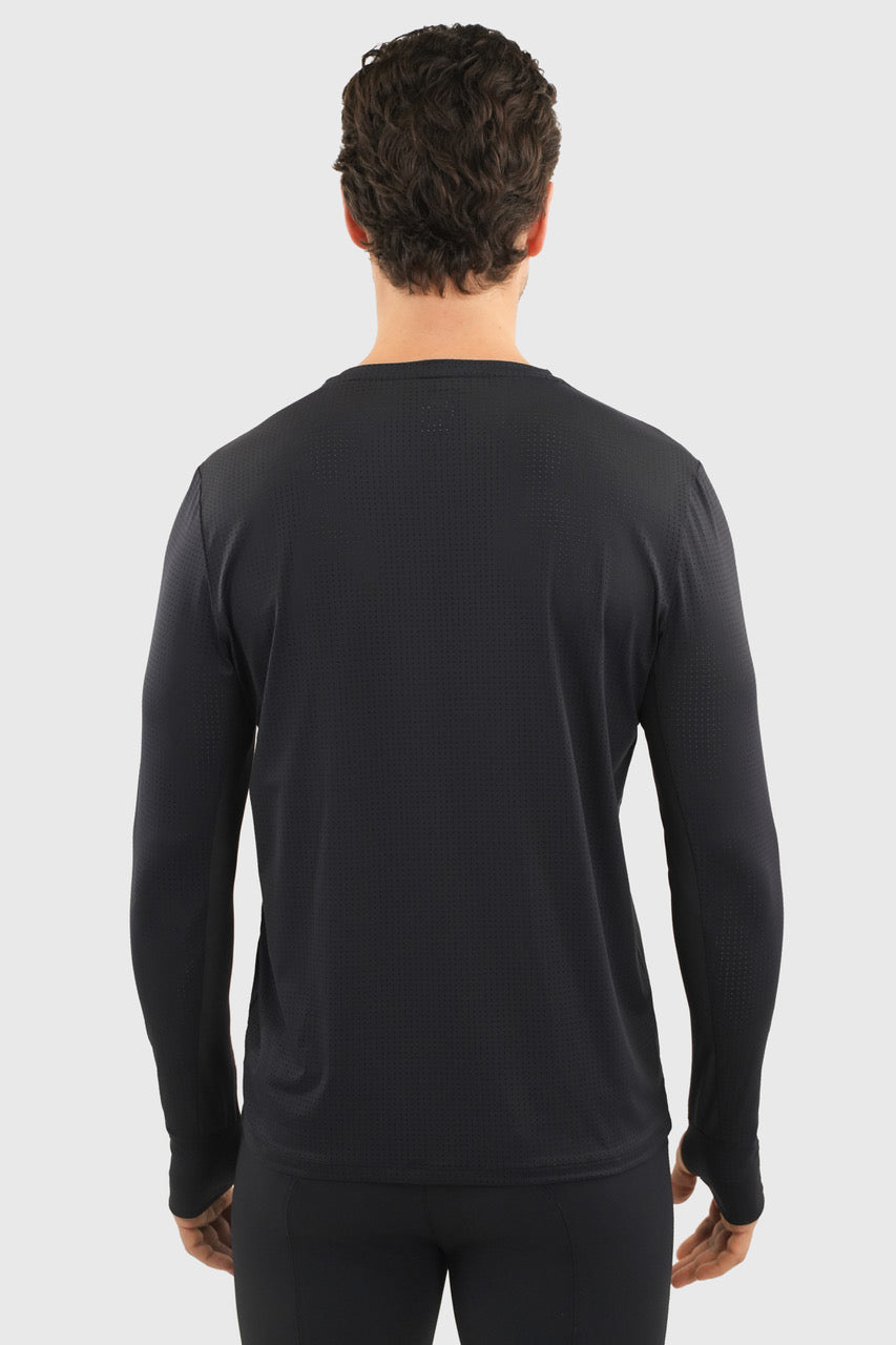 Harcour Bluveo Mens Long Sleeve Crew Neck Exercise Shirt