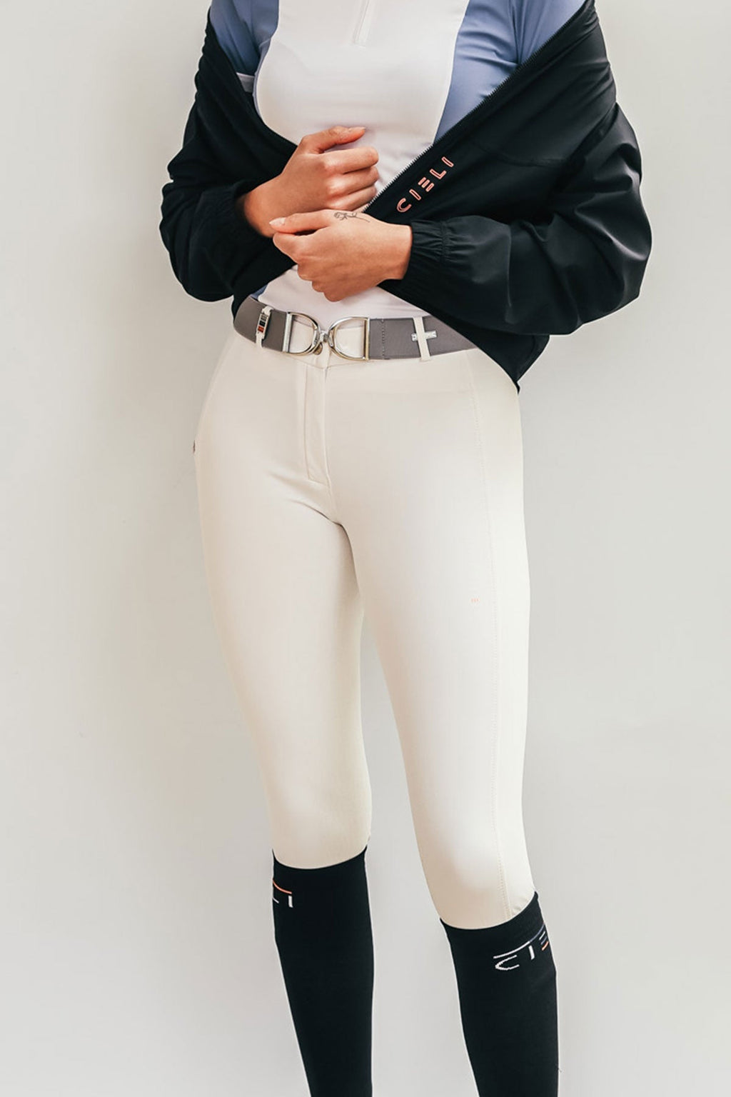 Cieli Equestrian Berlin Performance Riding Breeches – White Competition