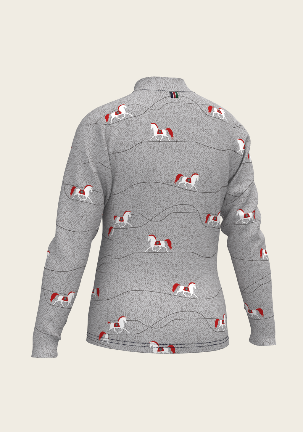 Red Horse on Grey Mountain Children's Long Sleeve Shirt
