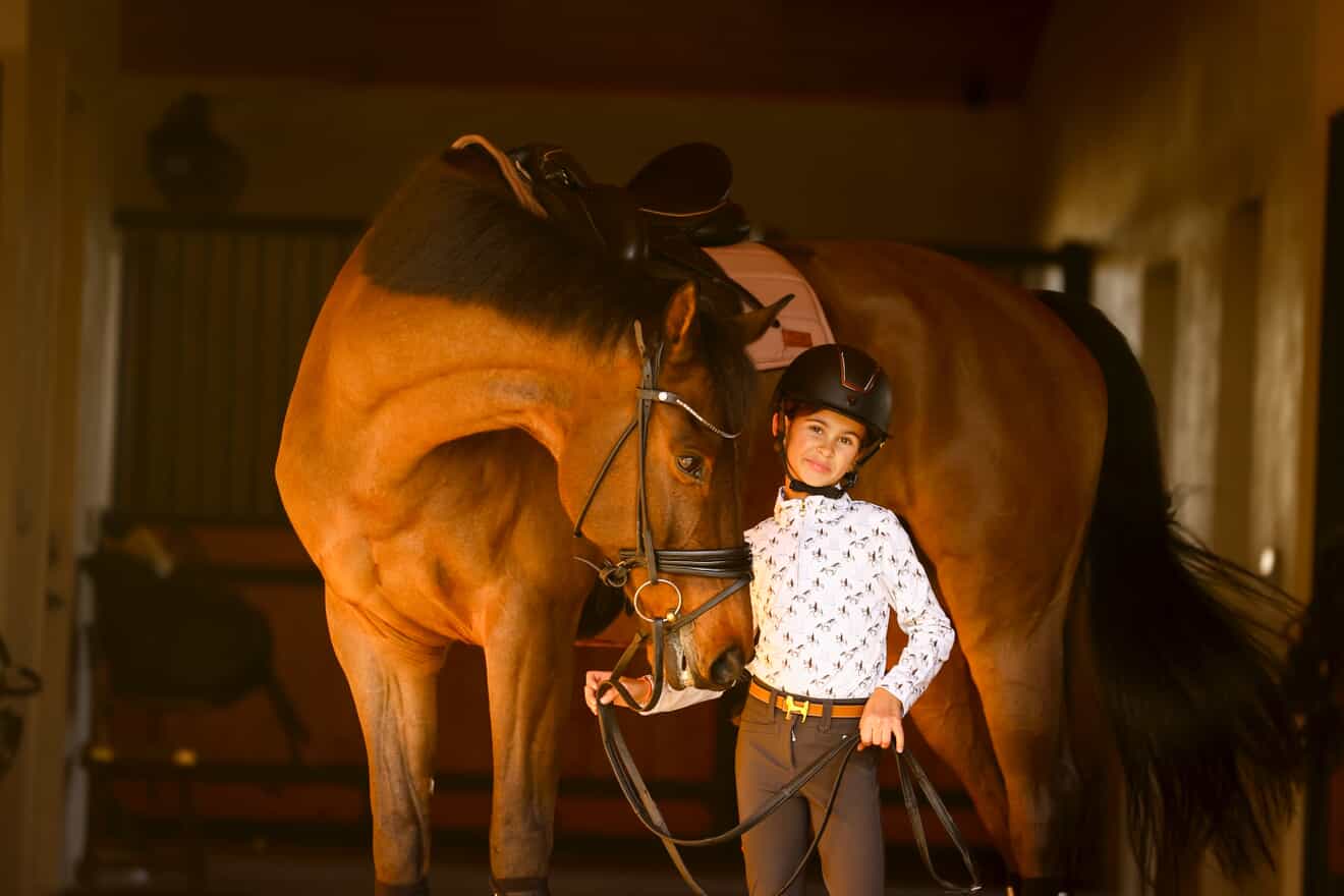 Youth Grey Horse Sun Shirt