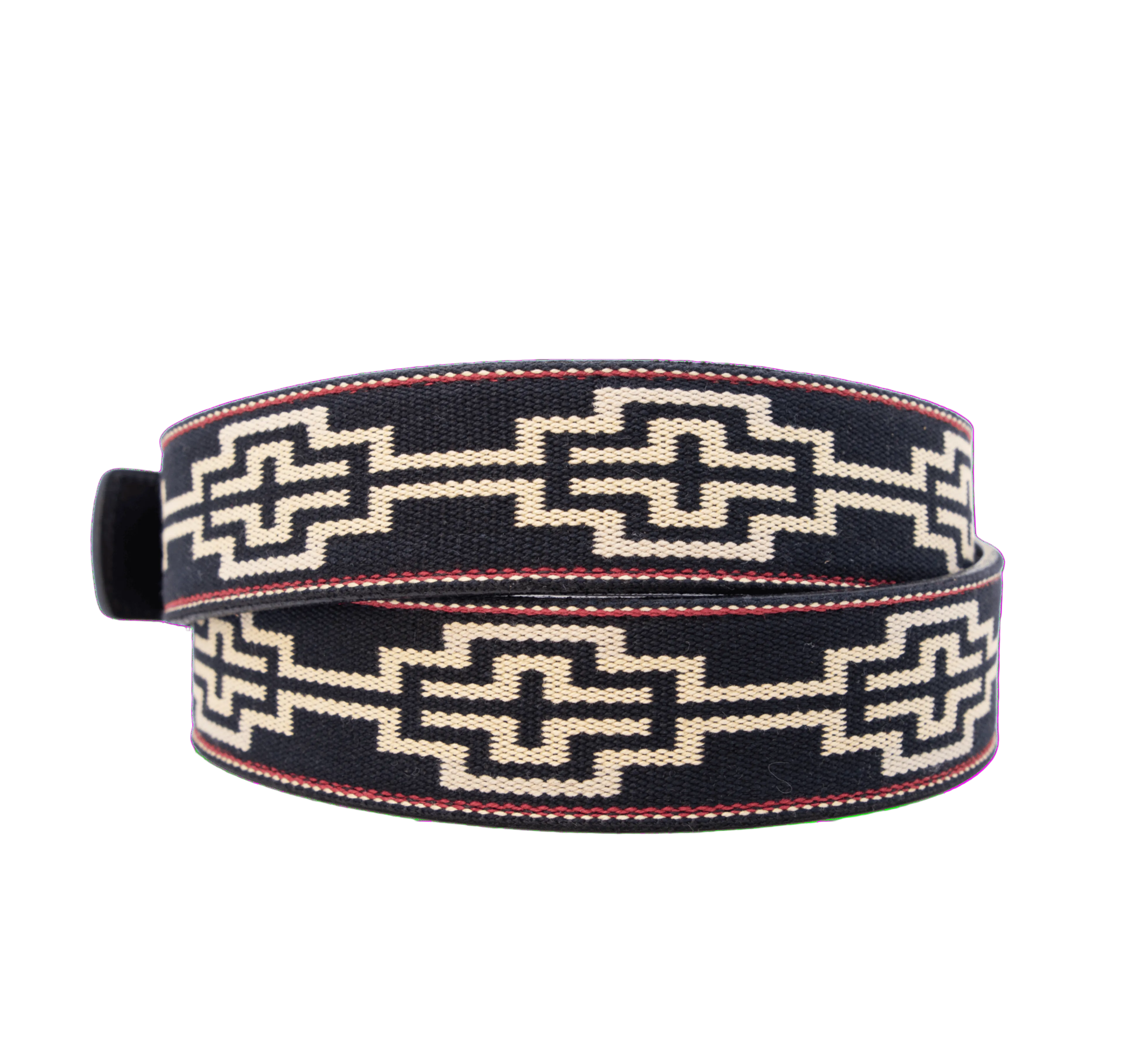 La Matera Limited Edition: Caballero Black Leather Woven Belt