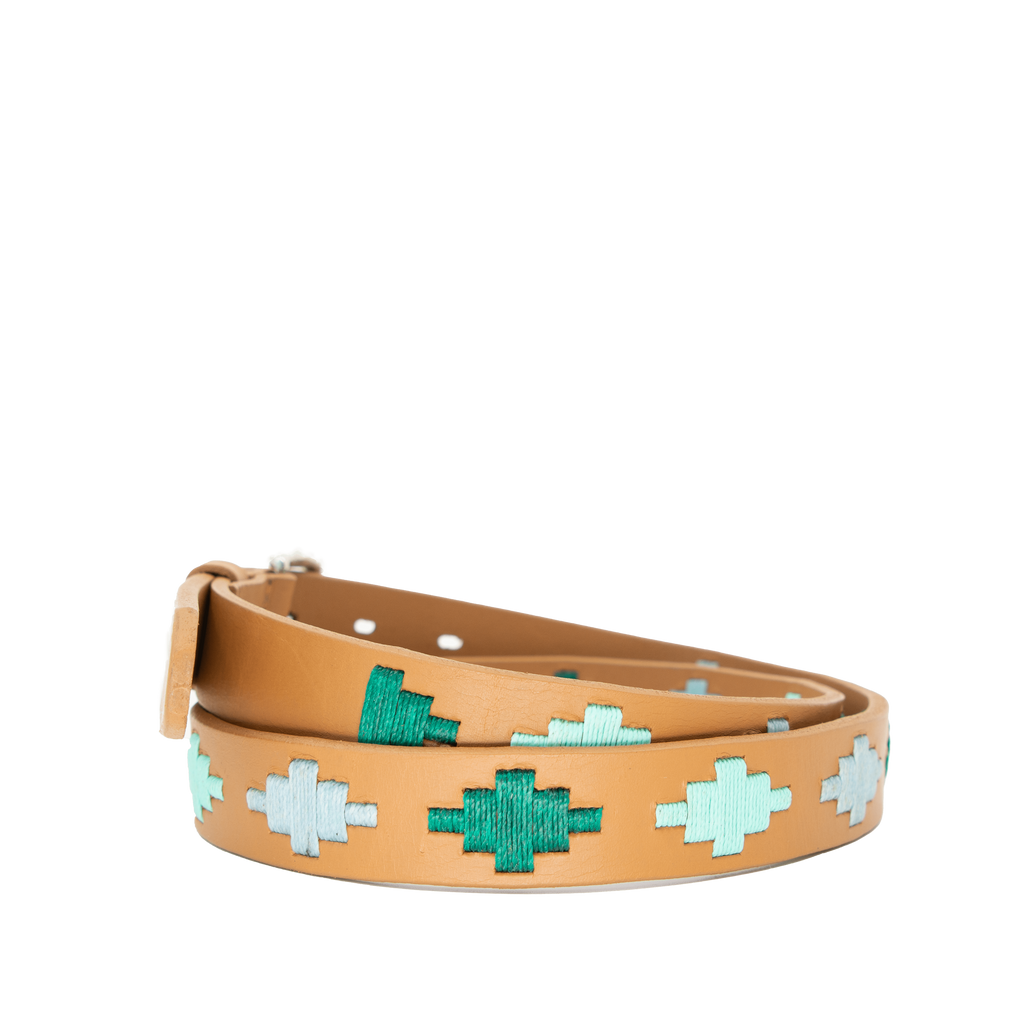 La Matera Limited Edition: Diamante Azul Women's Polo Belt - Thin