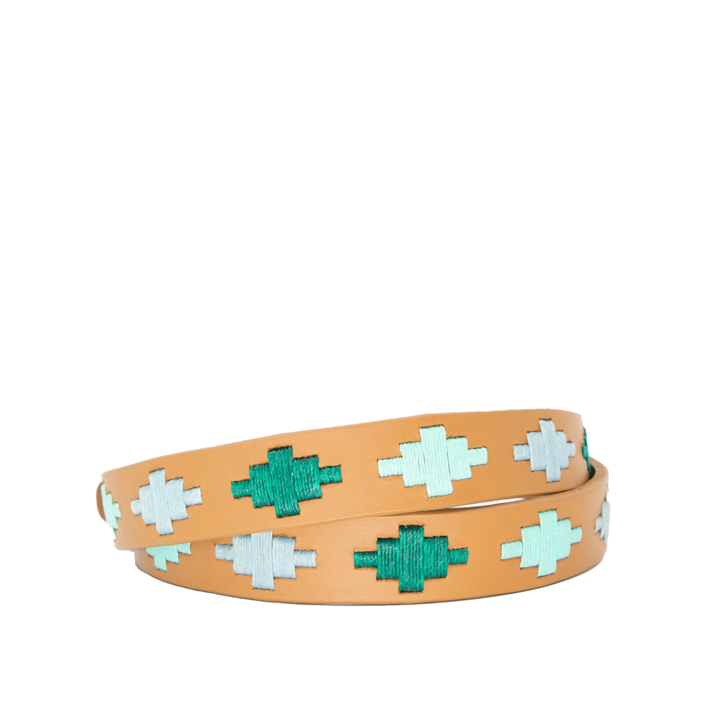 La Matera Limited Edition: Diamante Azul Women's Polo Belt - Thin
