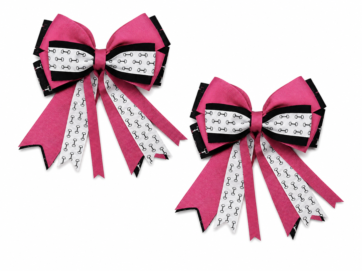 Show Bows- Bits on Bits in black/pink