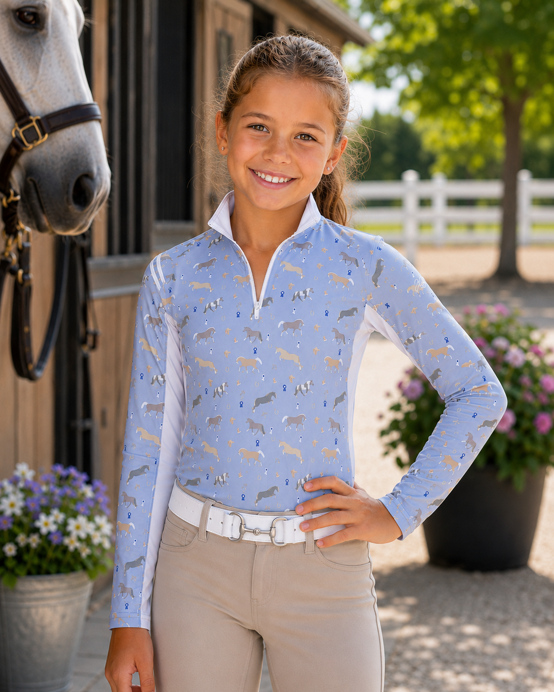 Kathryn Lily Sunshirt- Pony Power