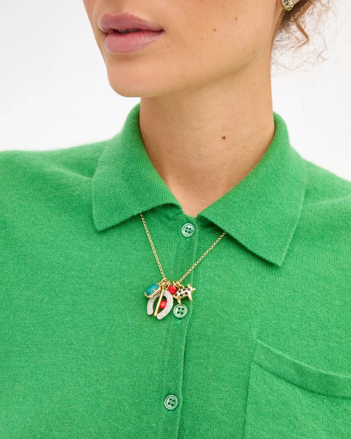 Clare V Gigi Charm Necklace