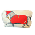 Vitage Hermes Couvertures et Tenues du Jour Ivory Multi Silk Scarf Beauty Bag