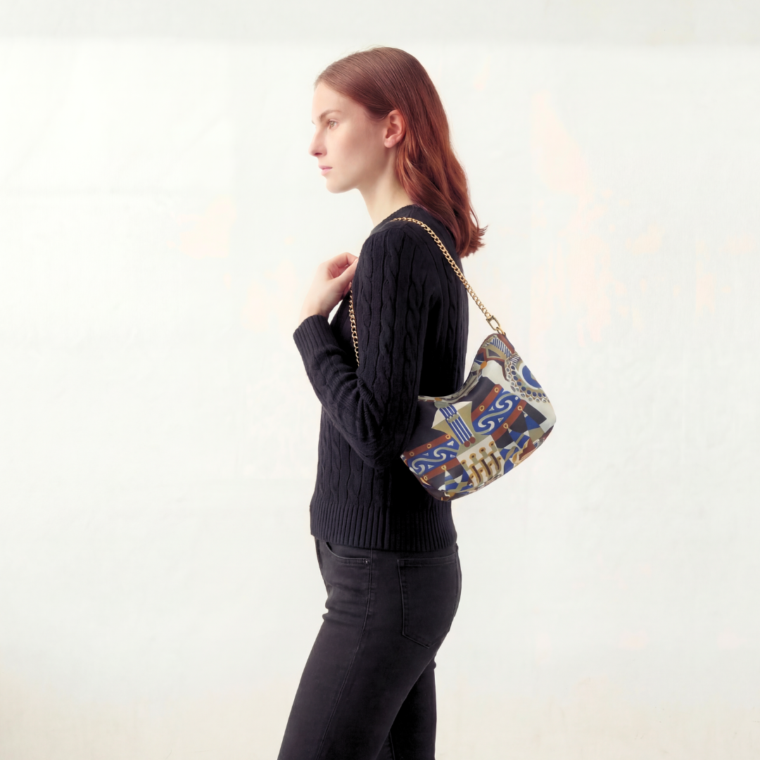 Vintage Haute Parure Scarf Crossbody Bag