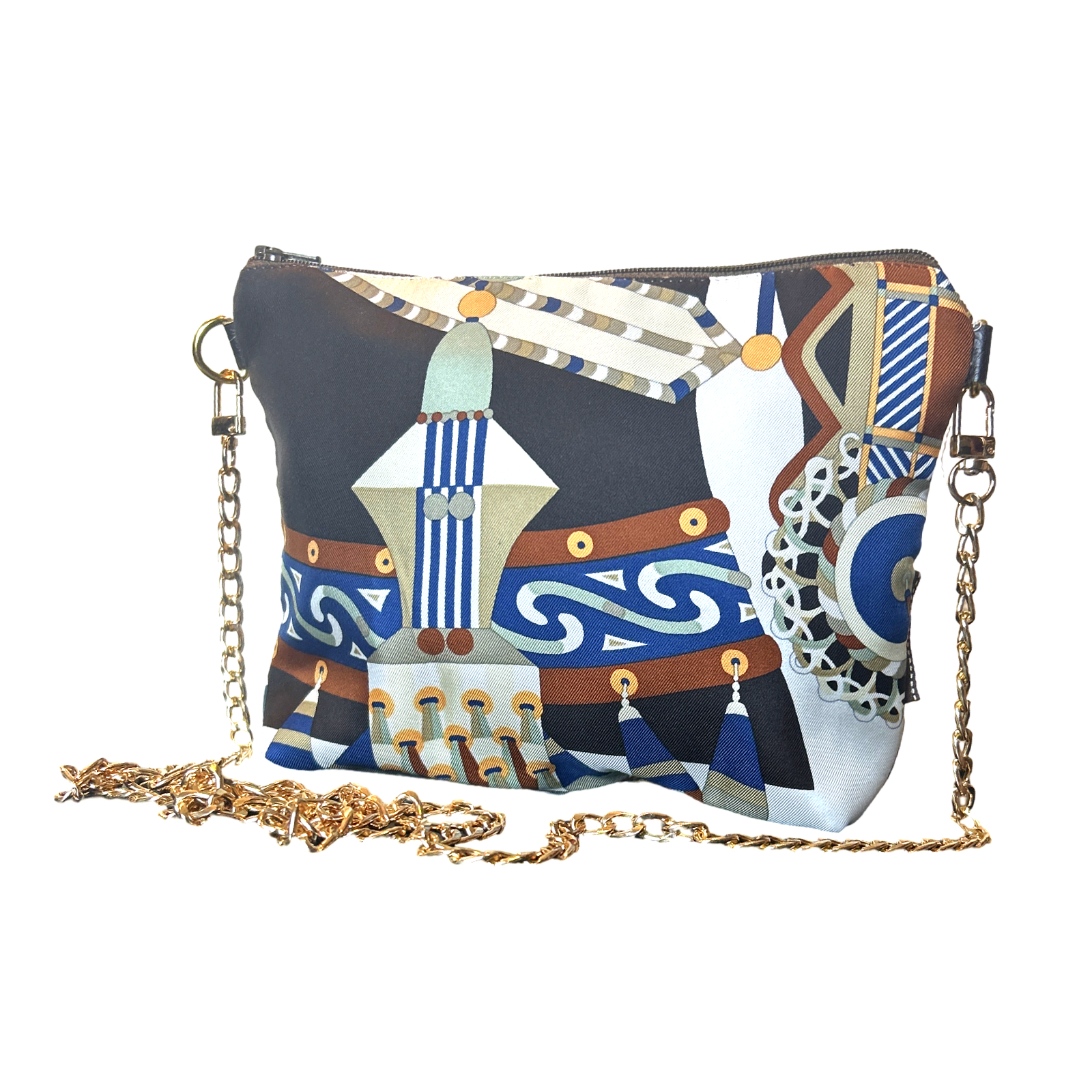 Vintage Haute Parure Scarf Crossbody Bag