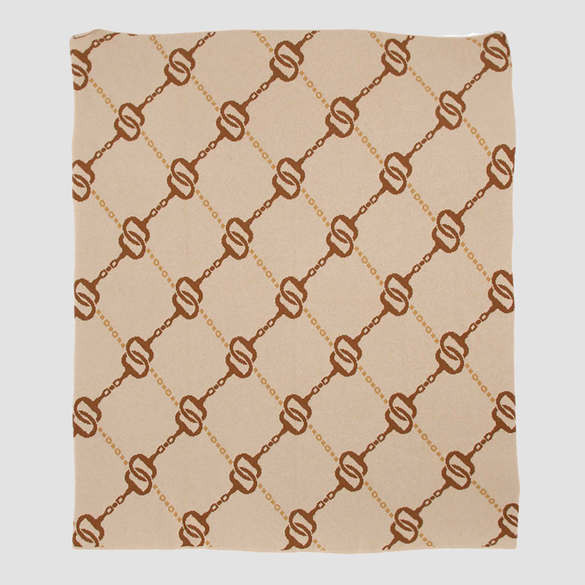 Cotton Sustainable Knit Throw Blanket - Equestrian House of Bits