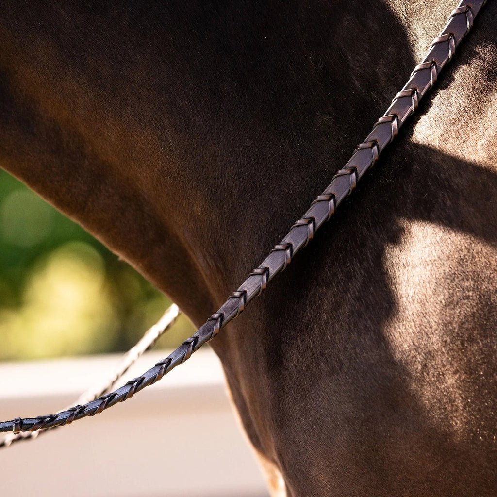 Sedgwick Fancy Stitched Square Raised Laced Reins