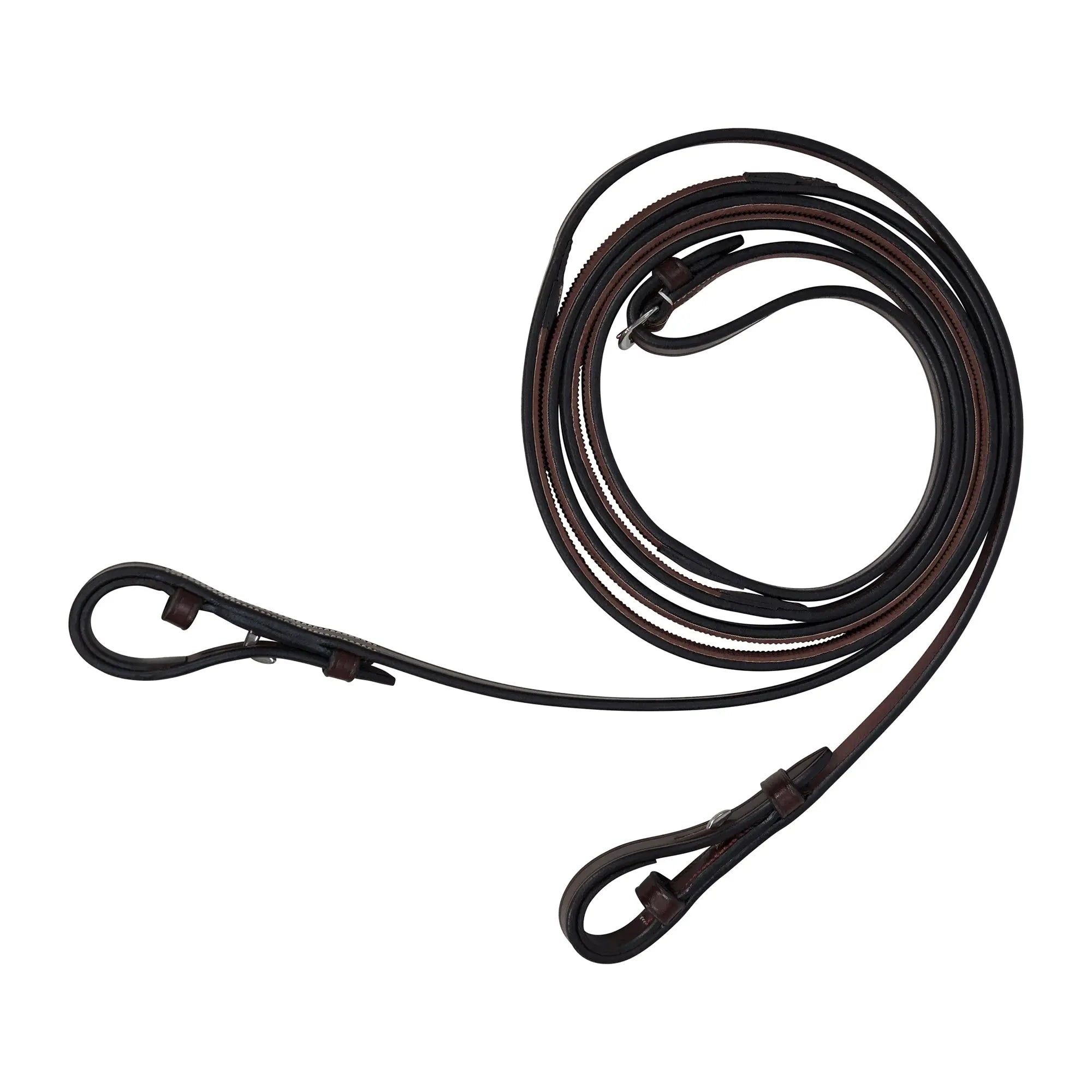 Sedgwick Pelham Flat Curb Reins, Rubber Lined