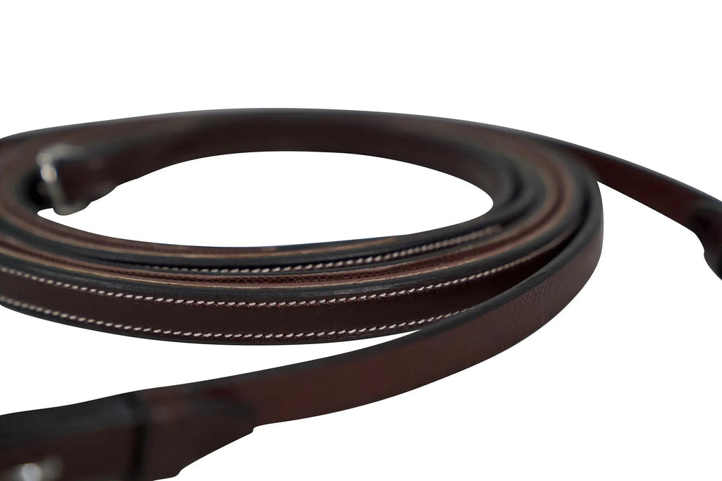 Sedgwick Pelham Flat Curb Reins, Rubber Lined