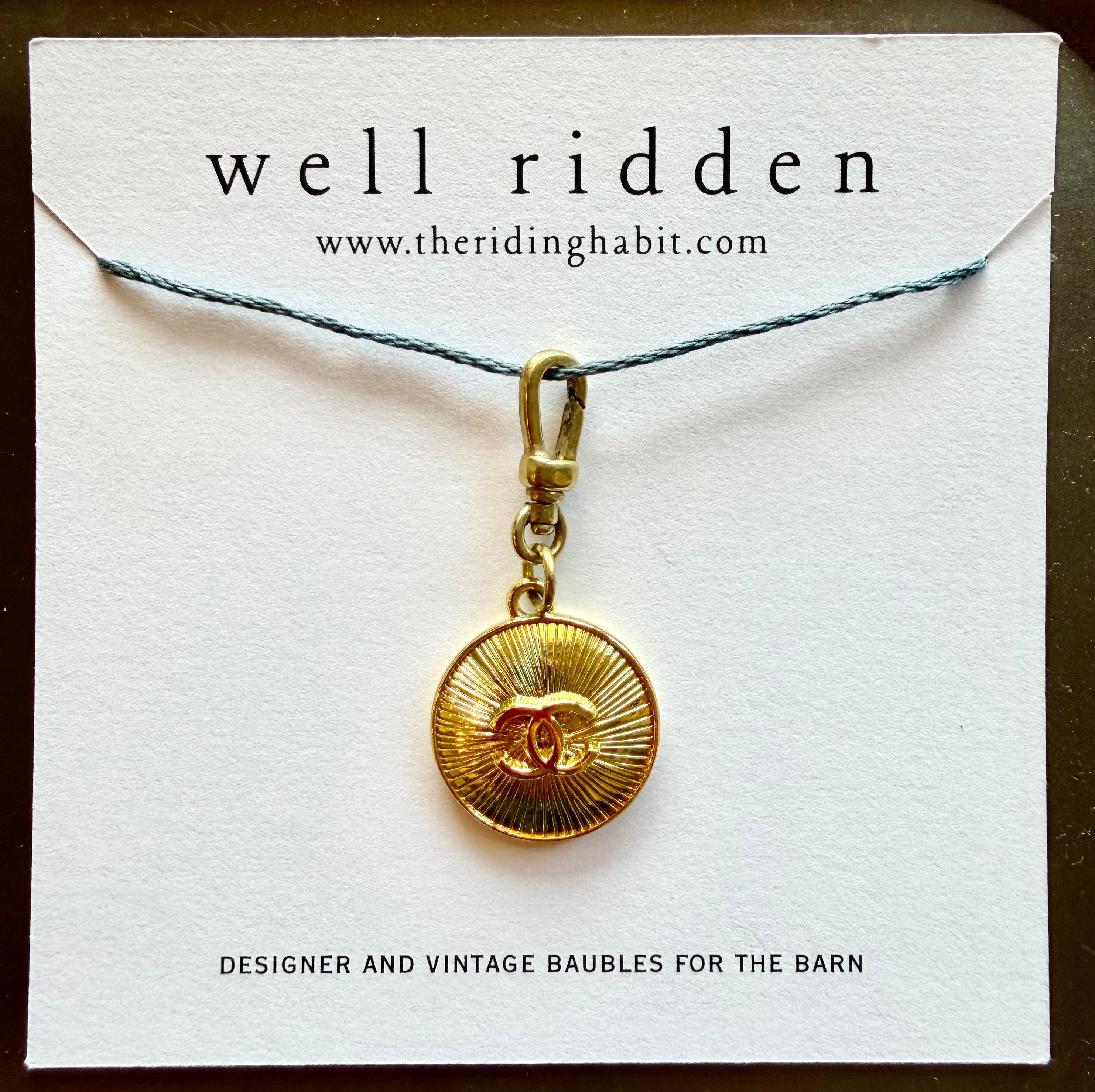 Well Ridden Vintage Chanel Charm, Gold