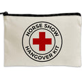 Travel Canvas Zipper Pouch - 8.5" x 11" - Horse Show Hangover Kit