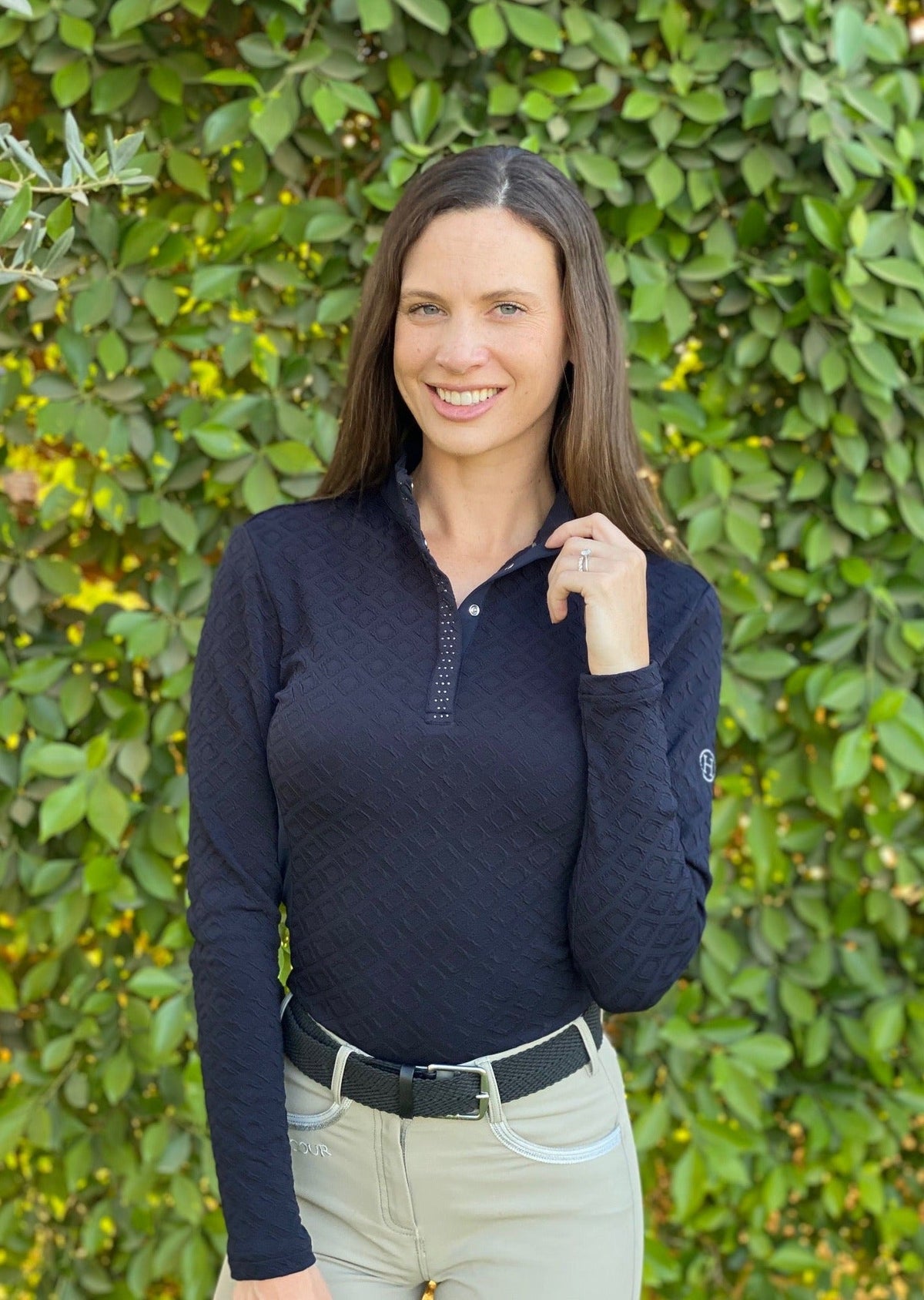 Harcour Womens Charade Long Sleeve Polo