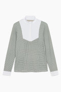 Hannah Childs Luna Gingham Long Sleeve Show Shirt