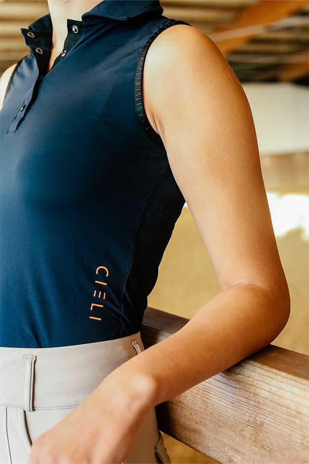 Cieli Equestrian Jordyn Sleeveless Polo