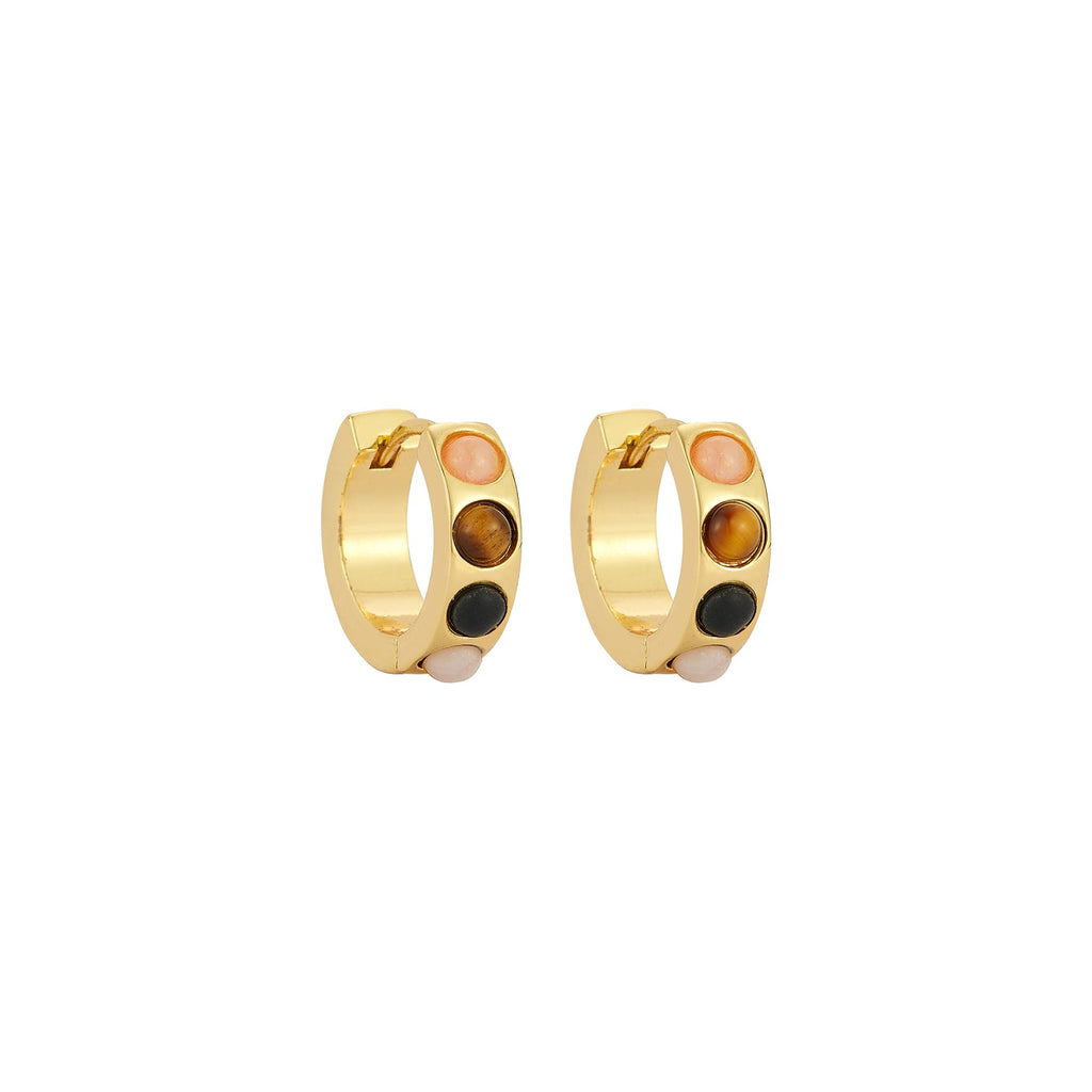 Mignonne Gavigan Mini Petra Huggie Hoops Multi
