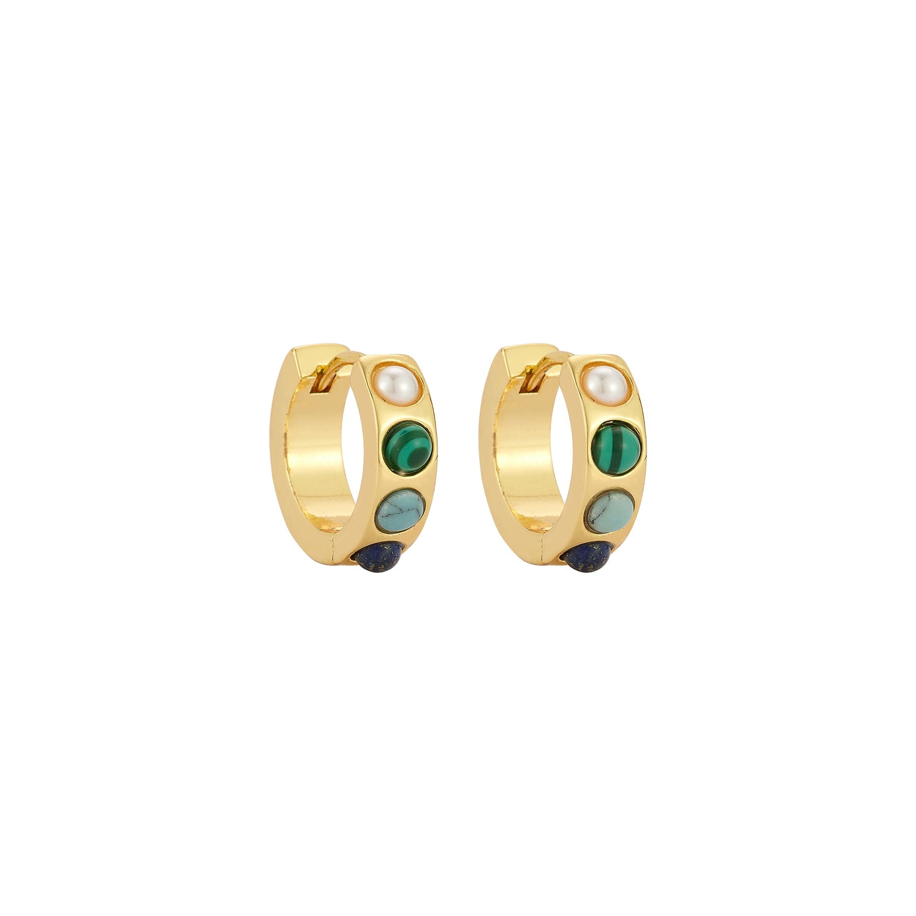 Mignonne Gavigan Mini Petra Huggie Hoops Multi
