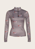 Espoir Red Horse Quarter Zip Sun Shirt