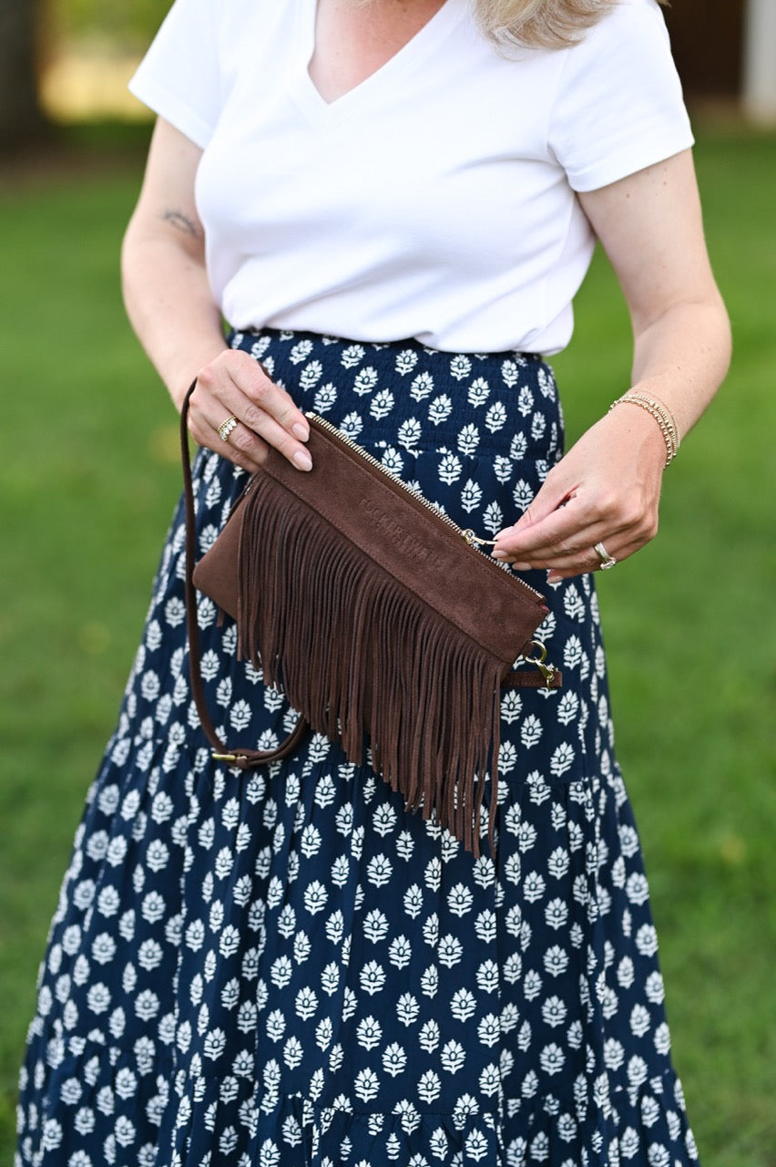 Tucker Tweed XL Wellington Wristlet Summer Fringe | Limited Edition