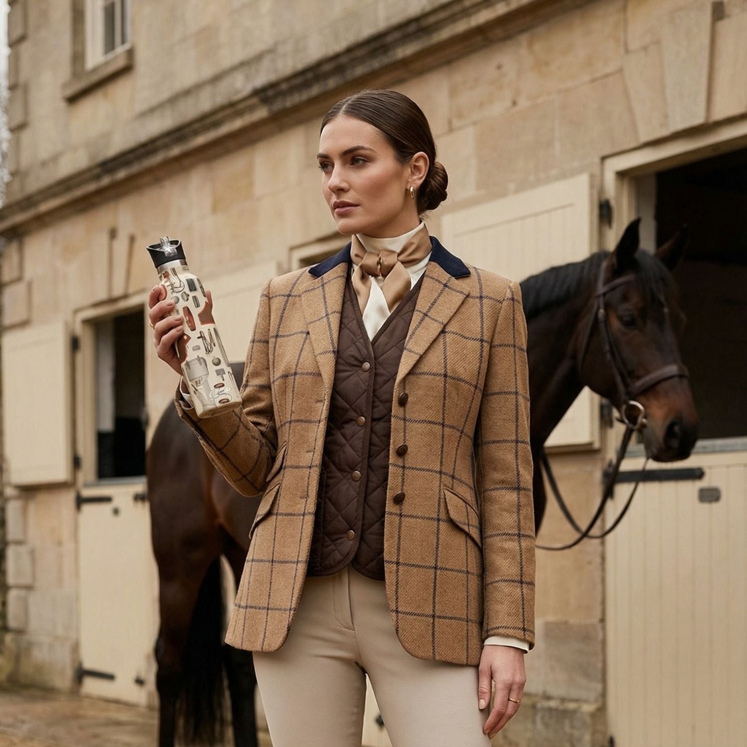 My Bougie Bottle Bits & Bridles 25oz Insulated Bottle | Equestrian Heritage